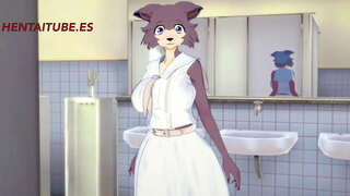 Beastars Hentai - Legosi i Juno seks u toaletu