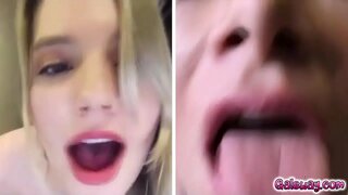 Kenna и Спокоен го прави надвор squirting преку компјутер